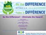Be the Difference! - Eliminate the Hazard!