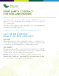 Farm Safety Contract for Kids and Parents