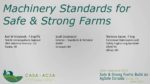 Les normes sur les machines pour les fermes fières et sécuritaires
